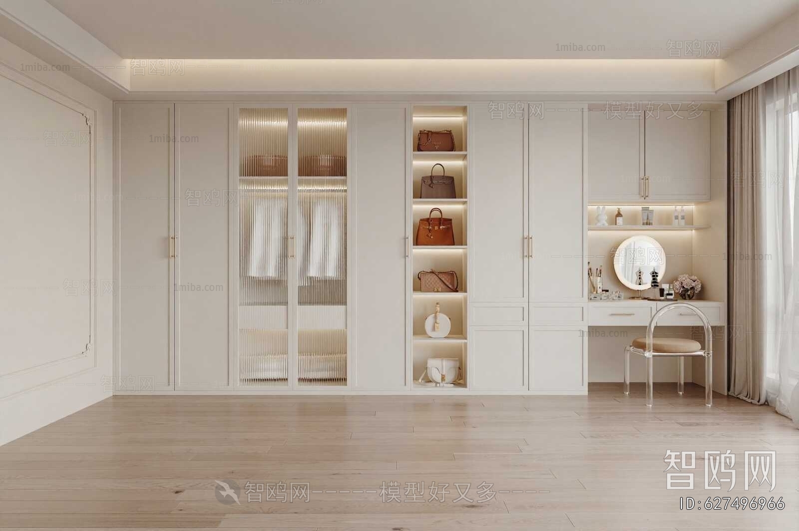 French Style Clothes Storage Area