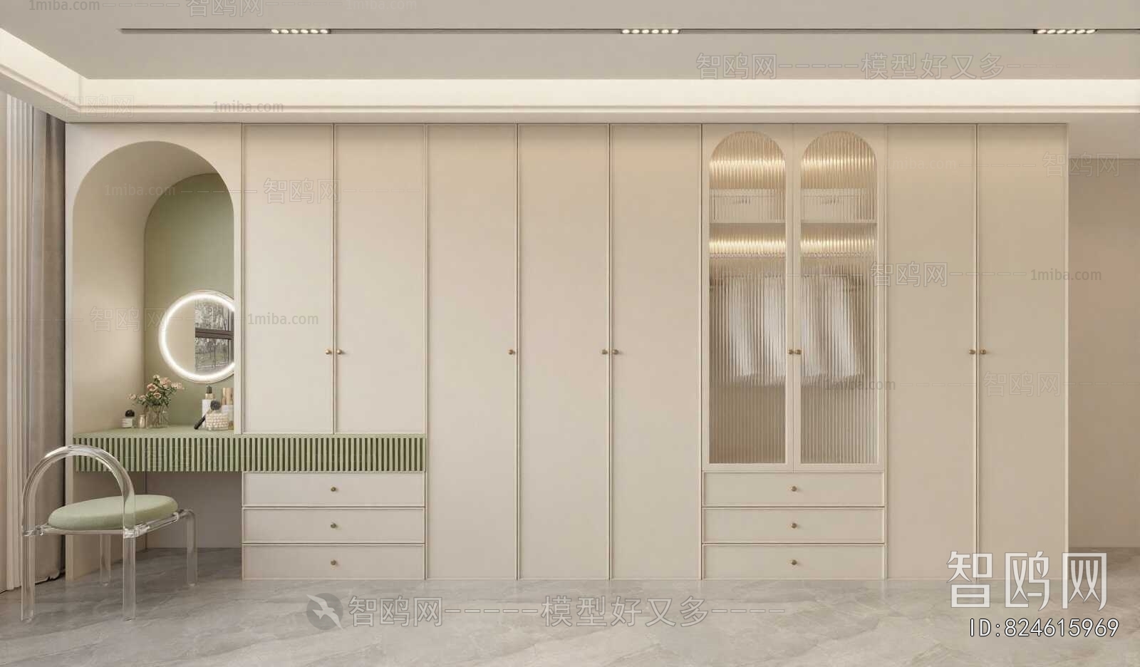 Modern Clothes Storage Area