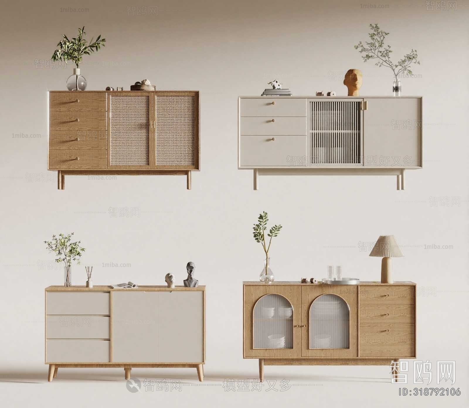 Nordic Style Entrance Cabinet