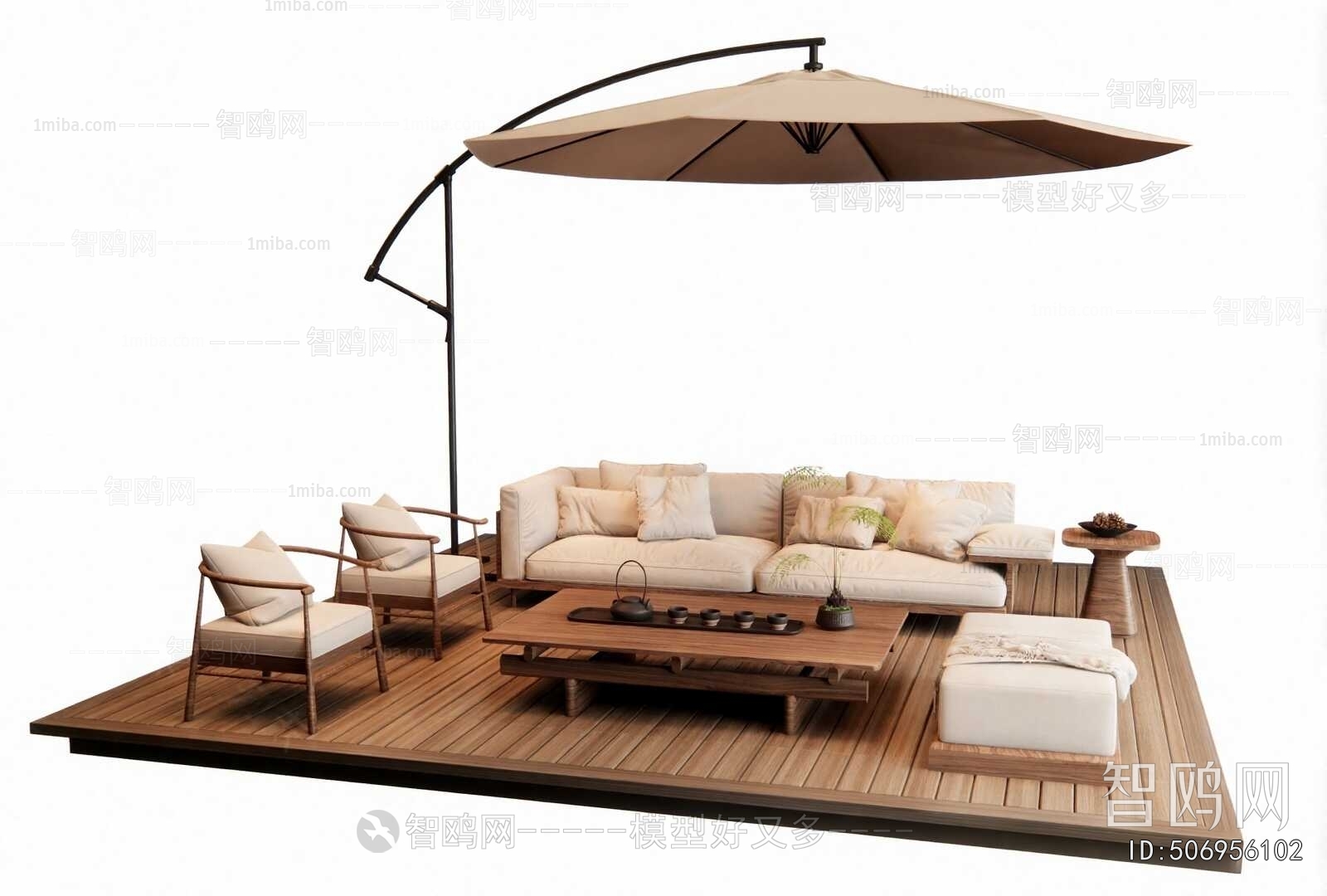 New Chinese Style Outdoor Sofa