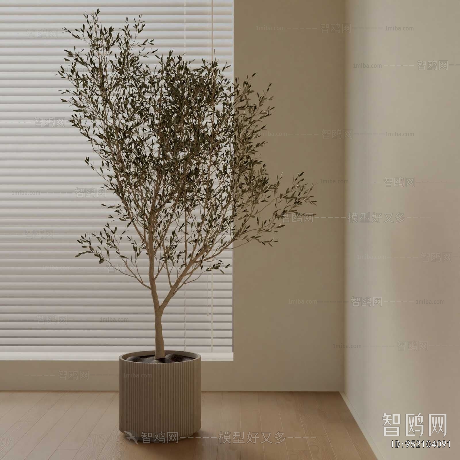 Modern Ground Green Plant Potted Plants