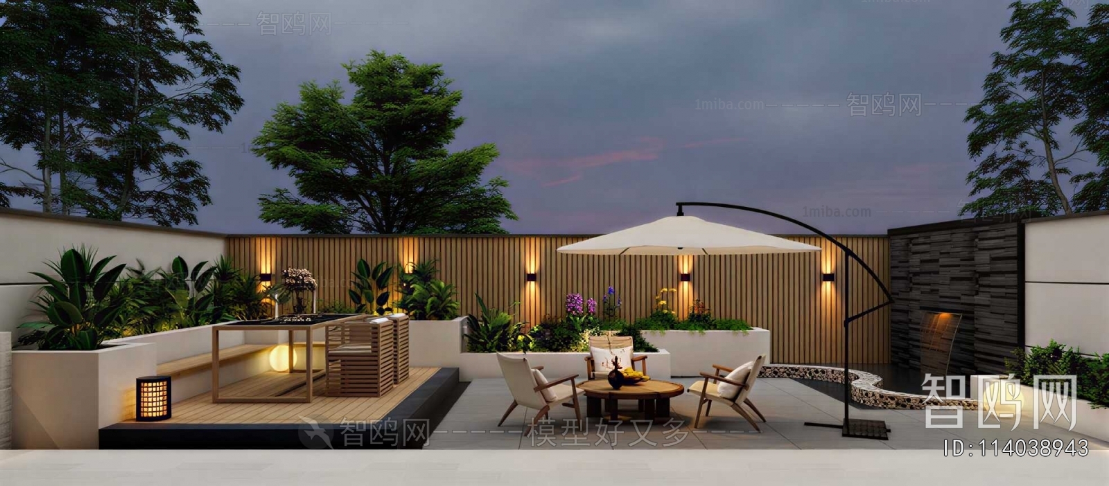 Modern Courtyard/landscape