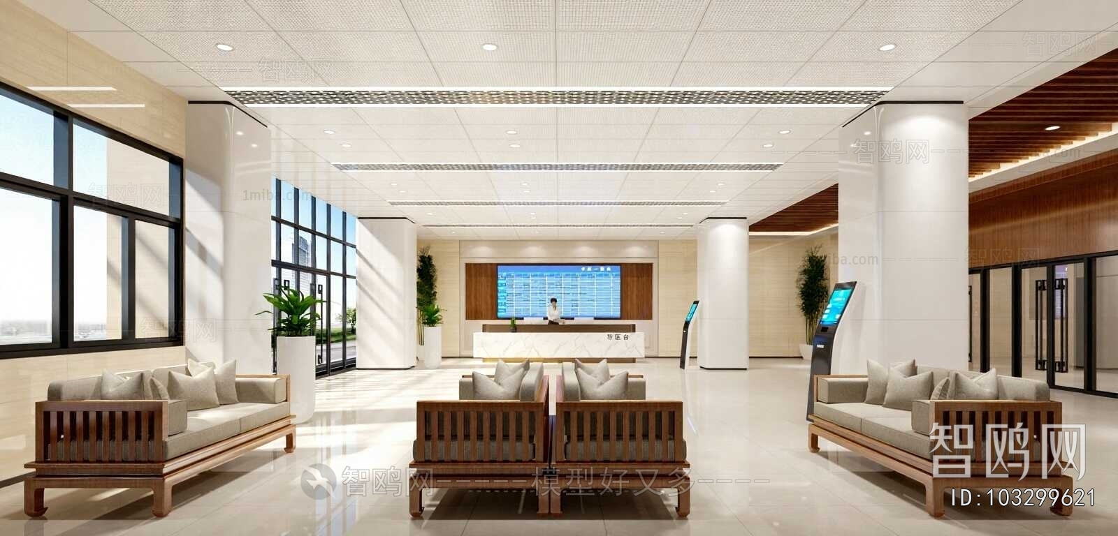 New Chinese Style Hospital Hall