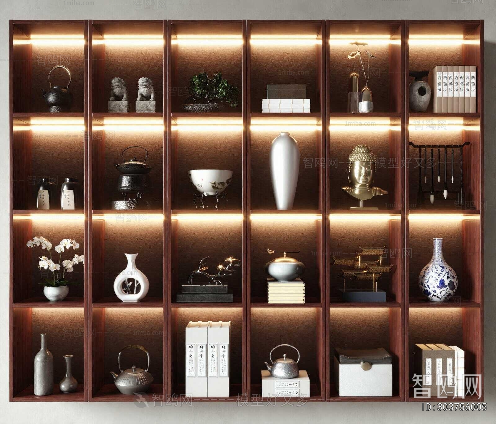 New Chinese Style Decorative Cabinet