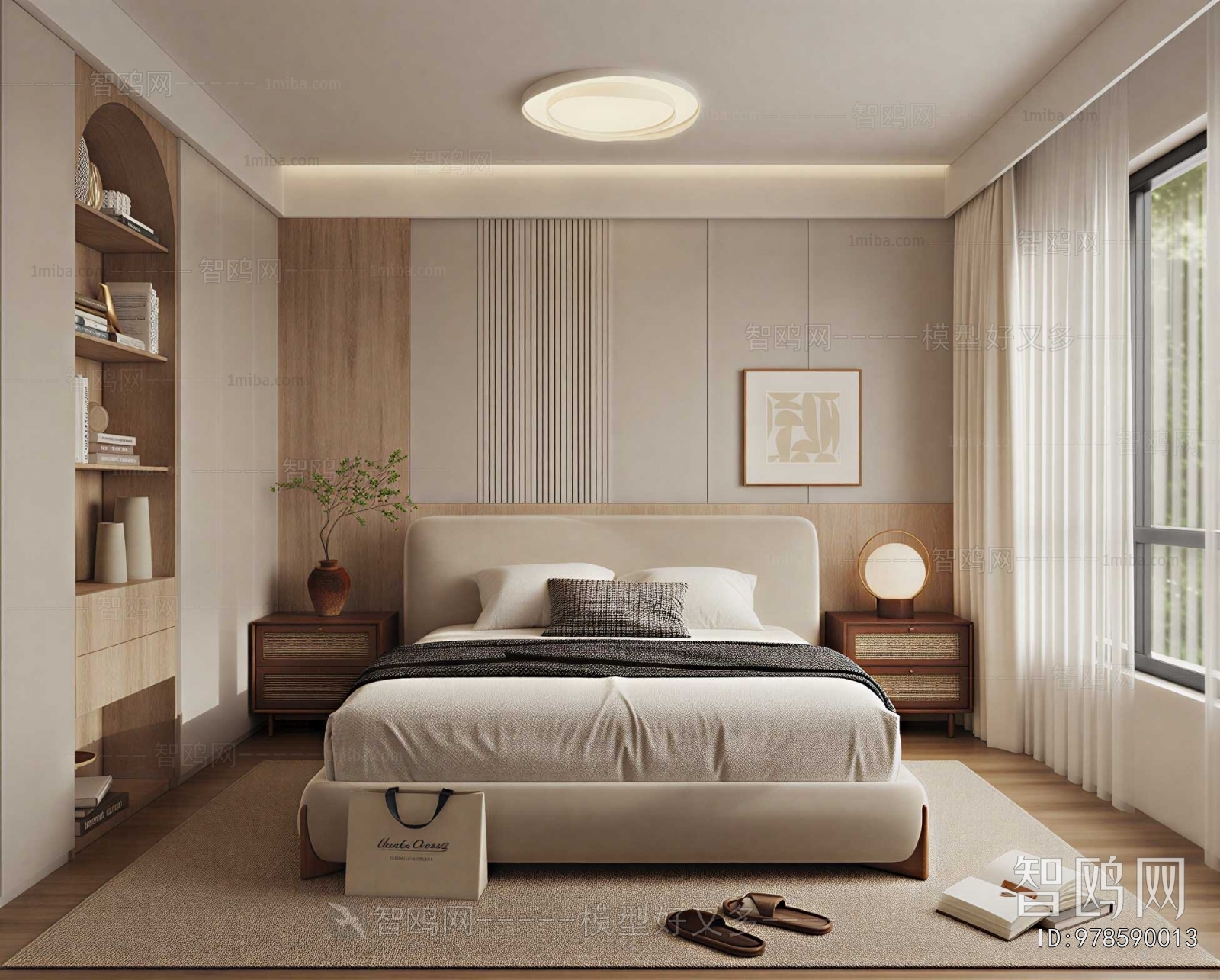 Wabi-sabi Style Bedroom