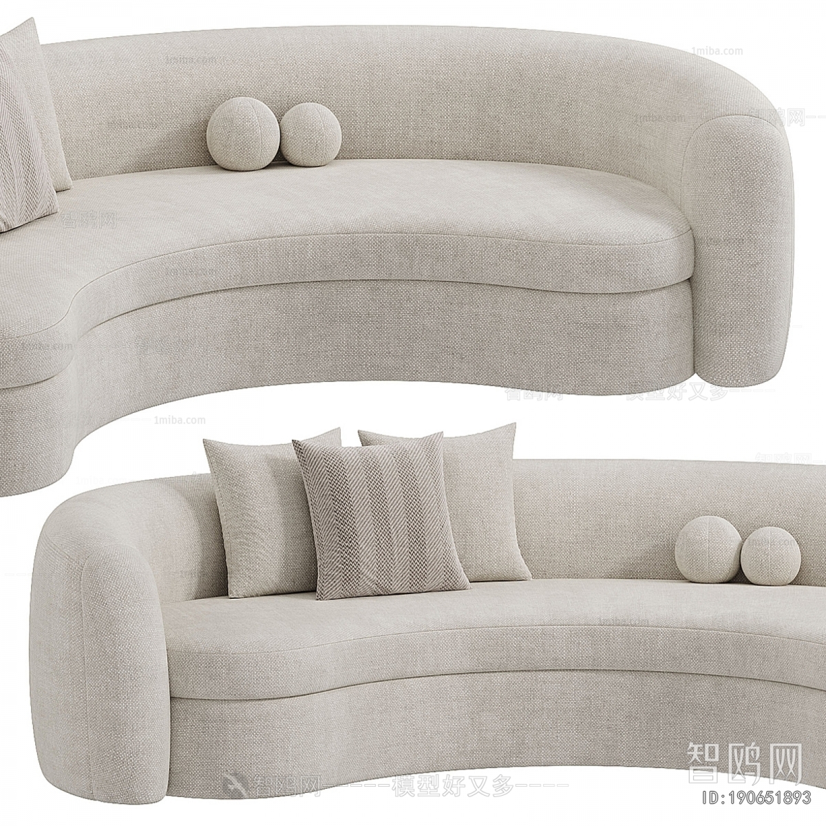 Modern Curved Sofa
