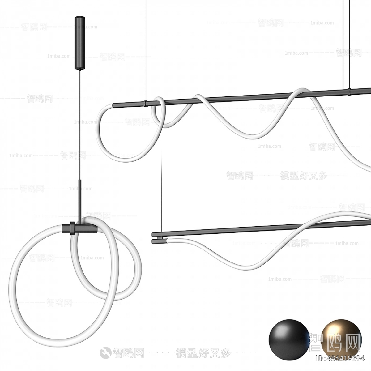 Modern Long Chandelier