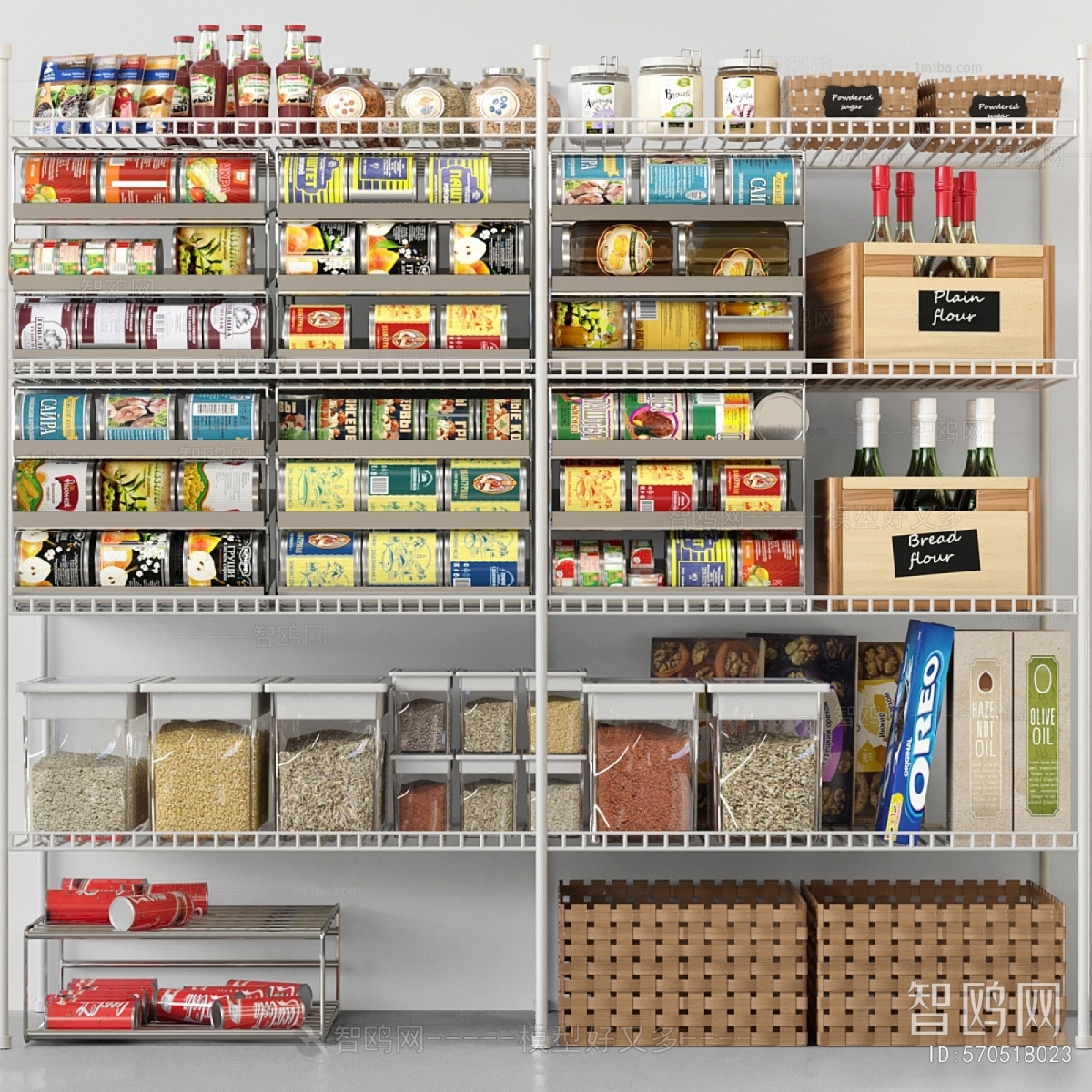 Modern Supermarket Shelf