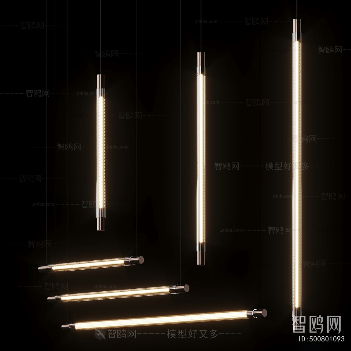 Modern Long Chandelier