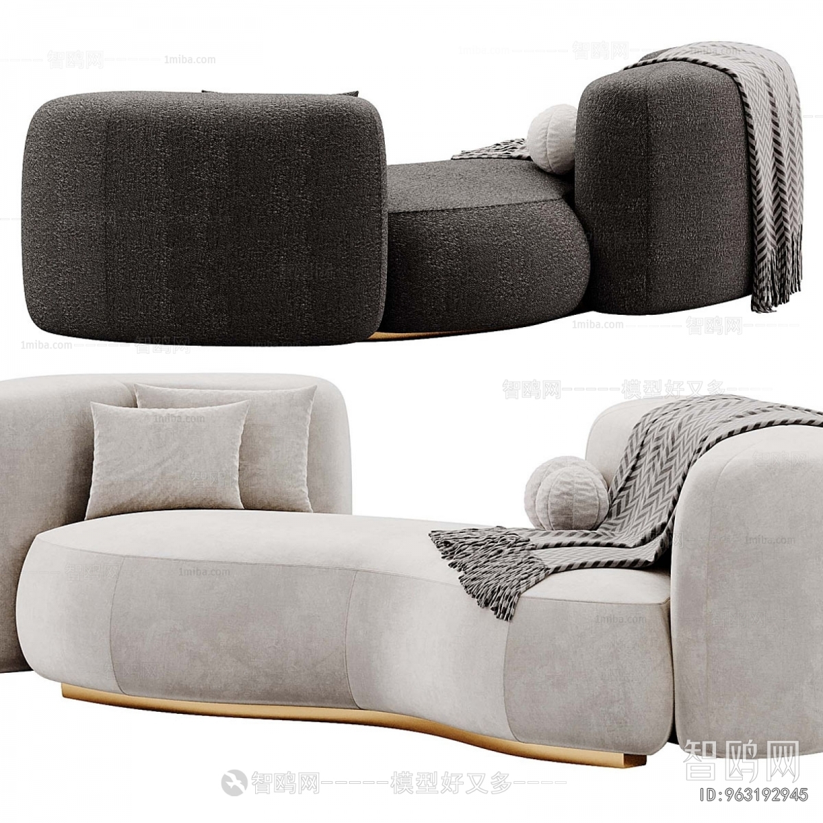 Modern Curved Sofa