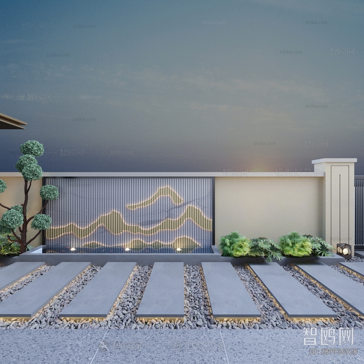 New Chinese Style Courtyard/landscape