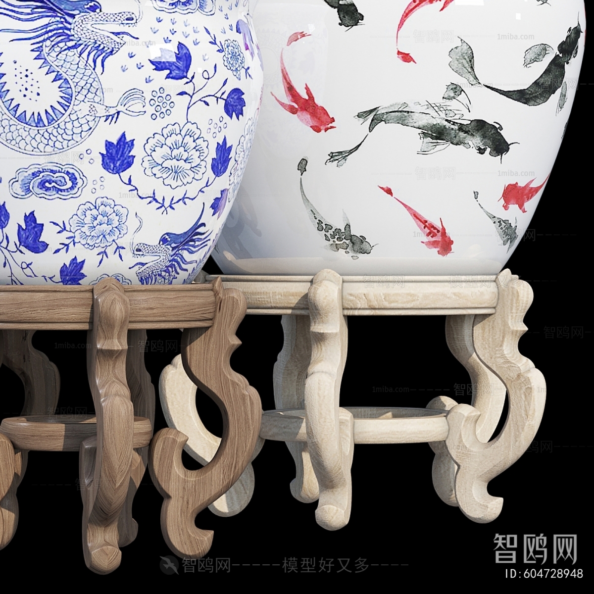 Modern Ground Green Plant Potted Plants