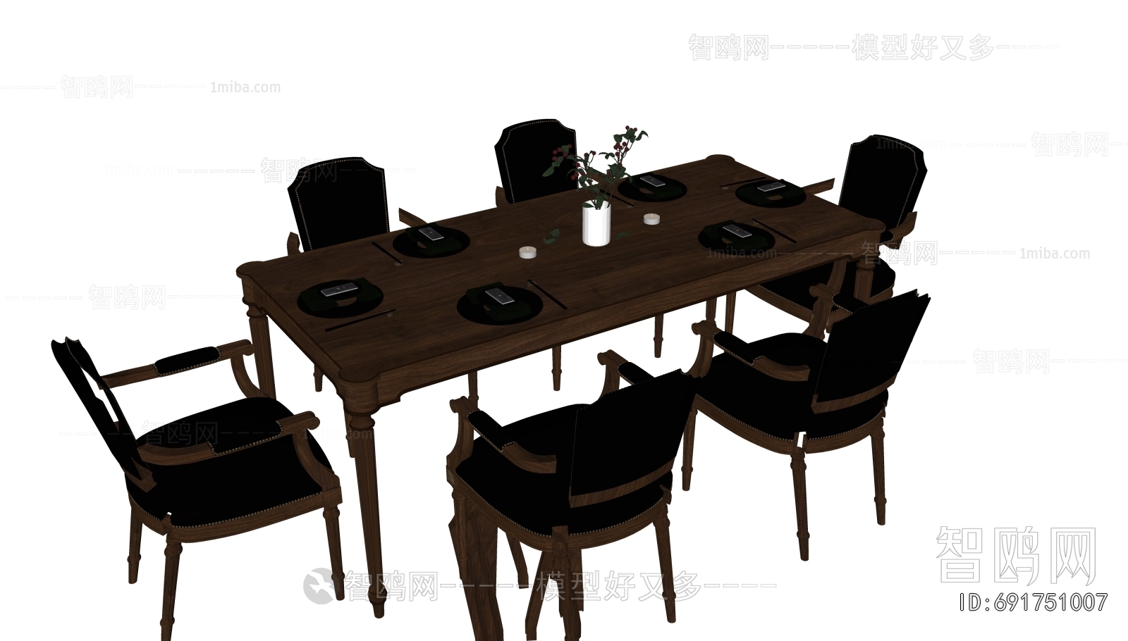 American Style Dining Table And Chairs