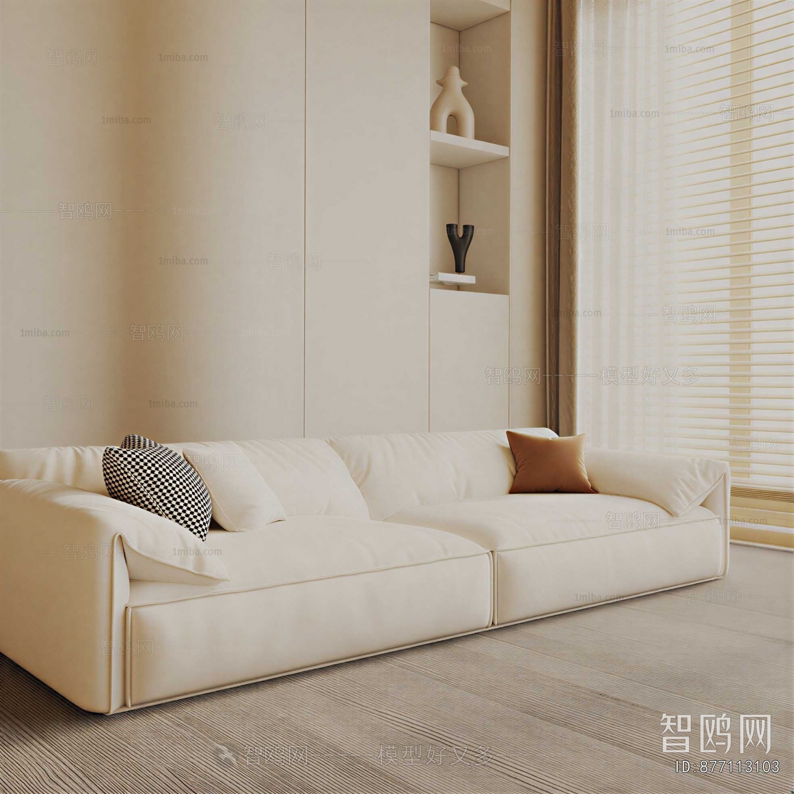 Modern Three-seat Sofa