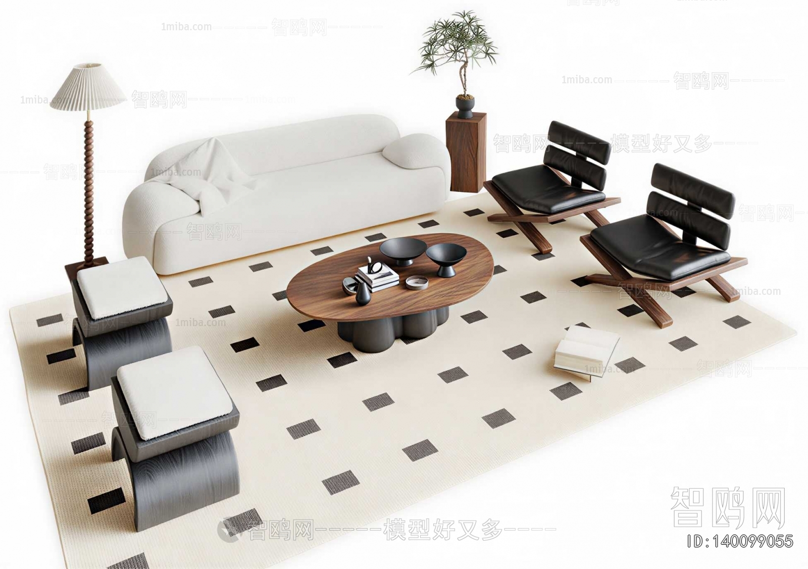 Wabi-sabi Style Sofa Combination