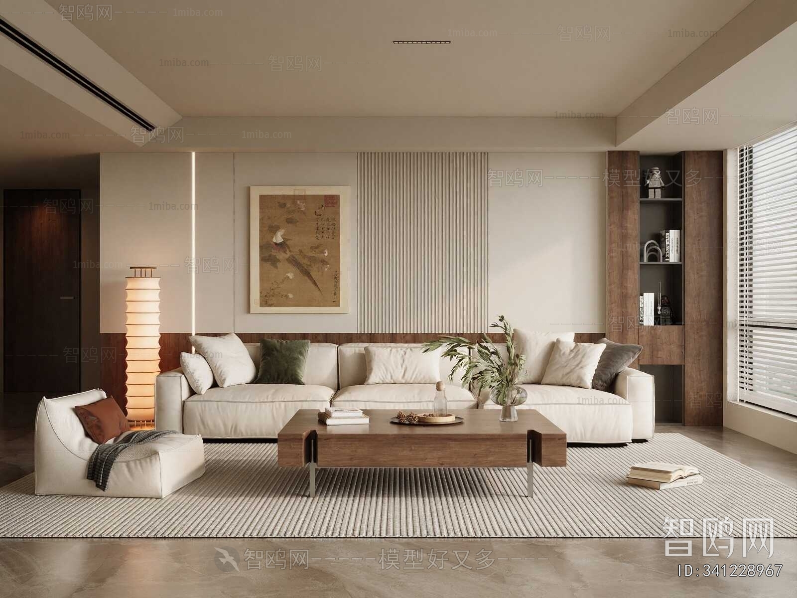 New Chinese Style A Living Room