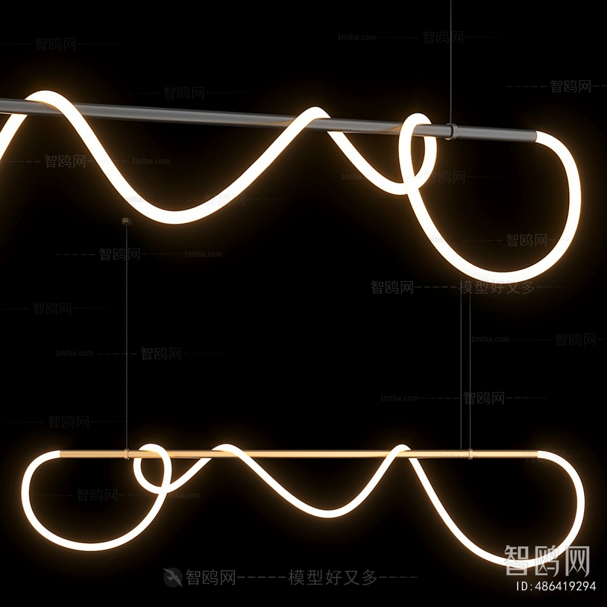 Modern Long Chandelier