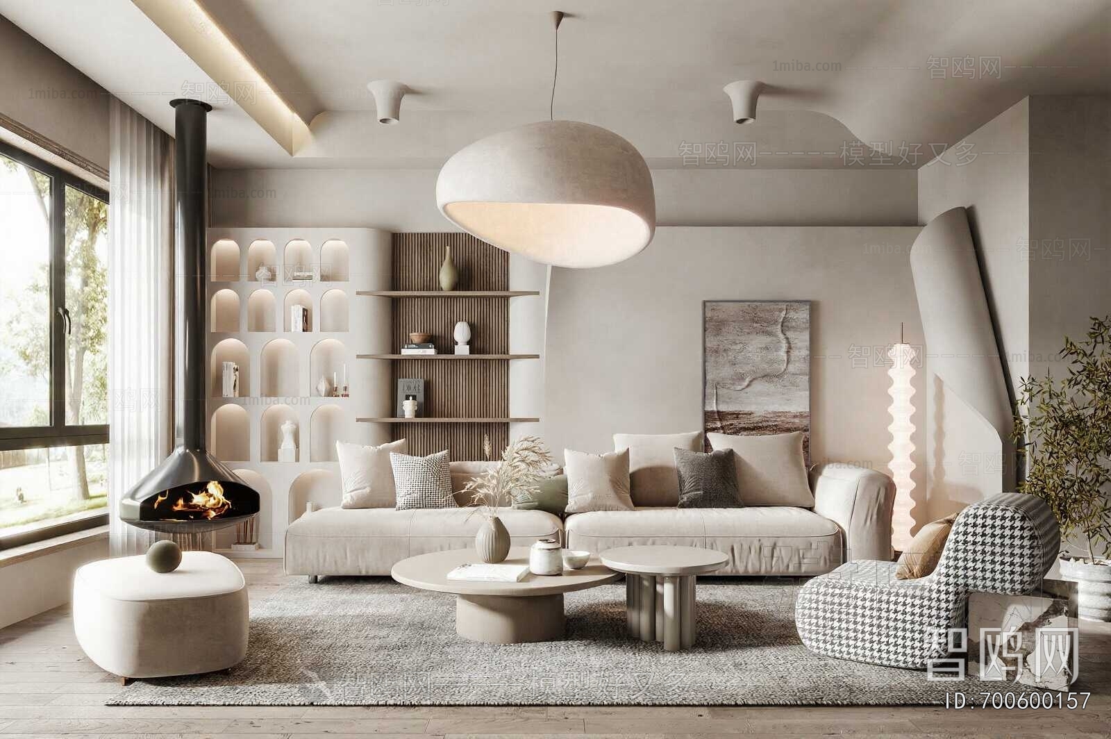 Wabi-sabi Style A Living Room