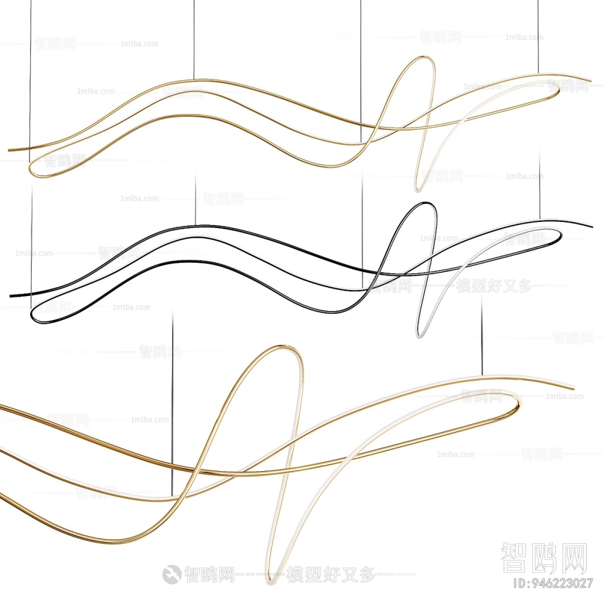 Modern Long Chandelier