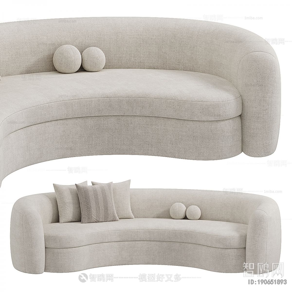 Modern Curved Sofa
