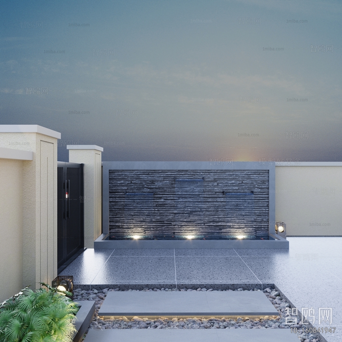 Modern Courtyard/landscape