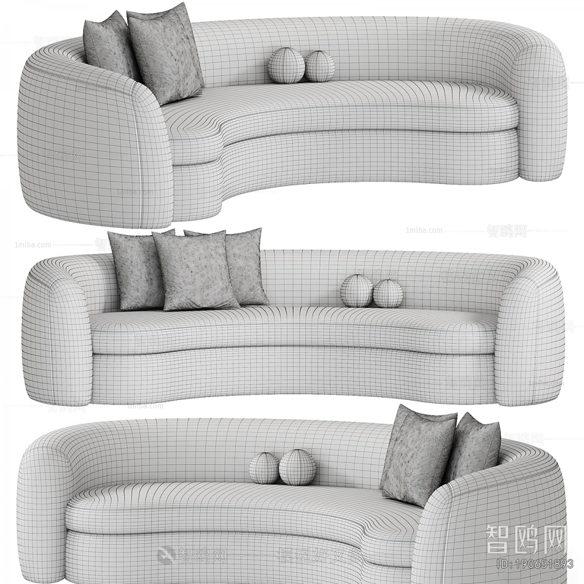 Modern Curved Sofa