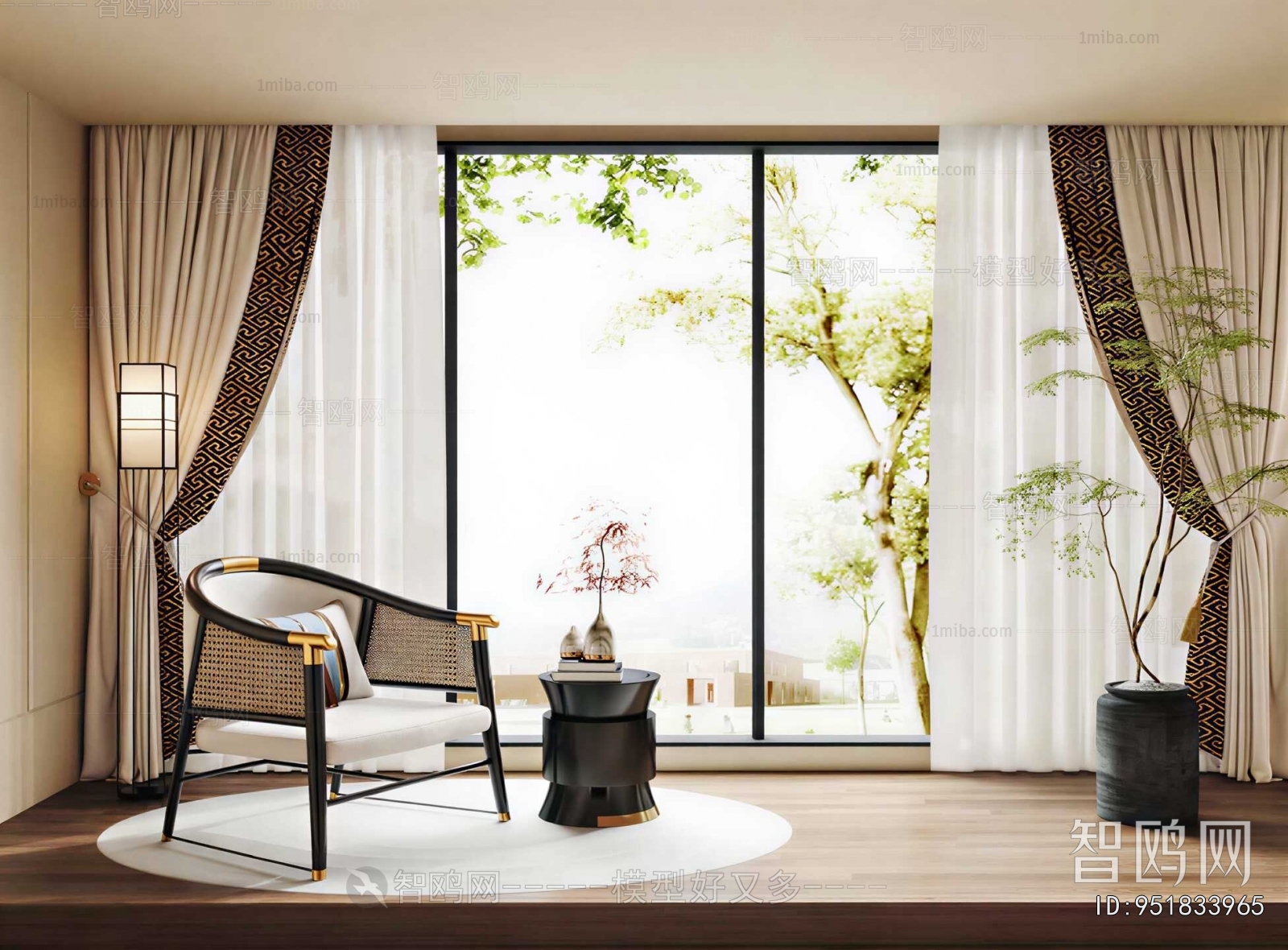 New Chinese Style The Curtain