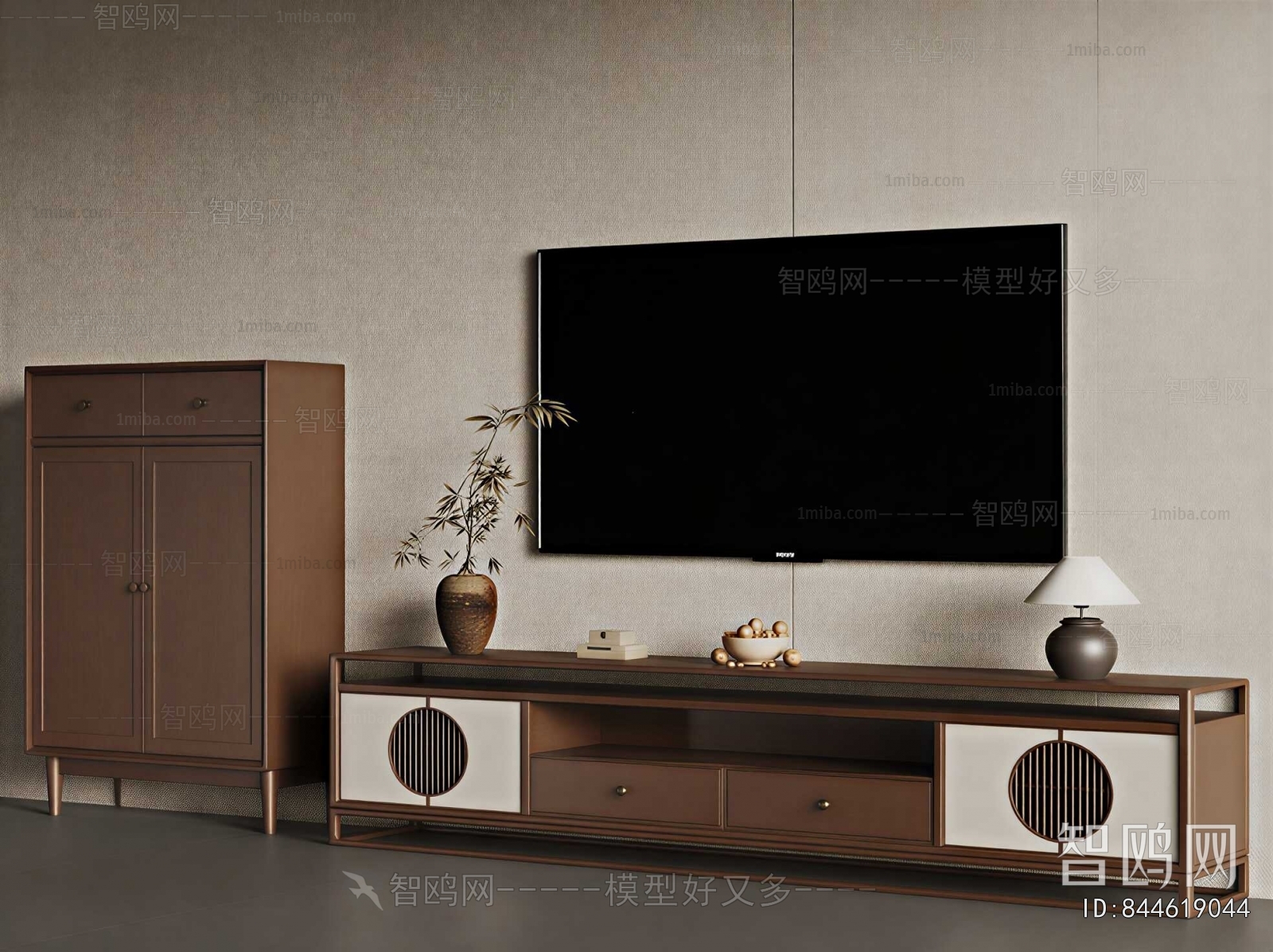 New Chinese Style TV Cabinet