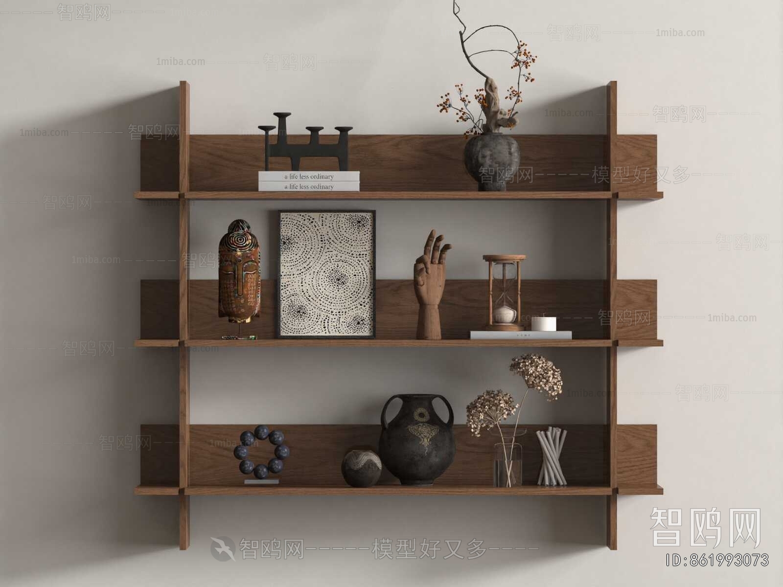 Wabi-sabi Style Shelving