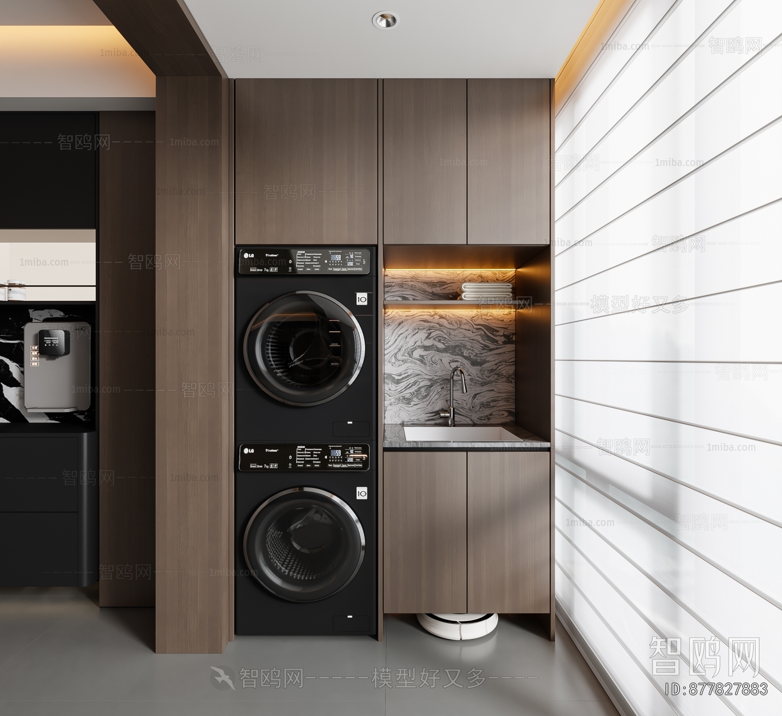 Modern Laundry Cabinet