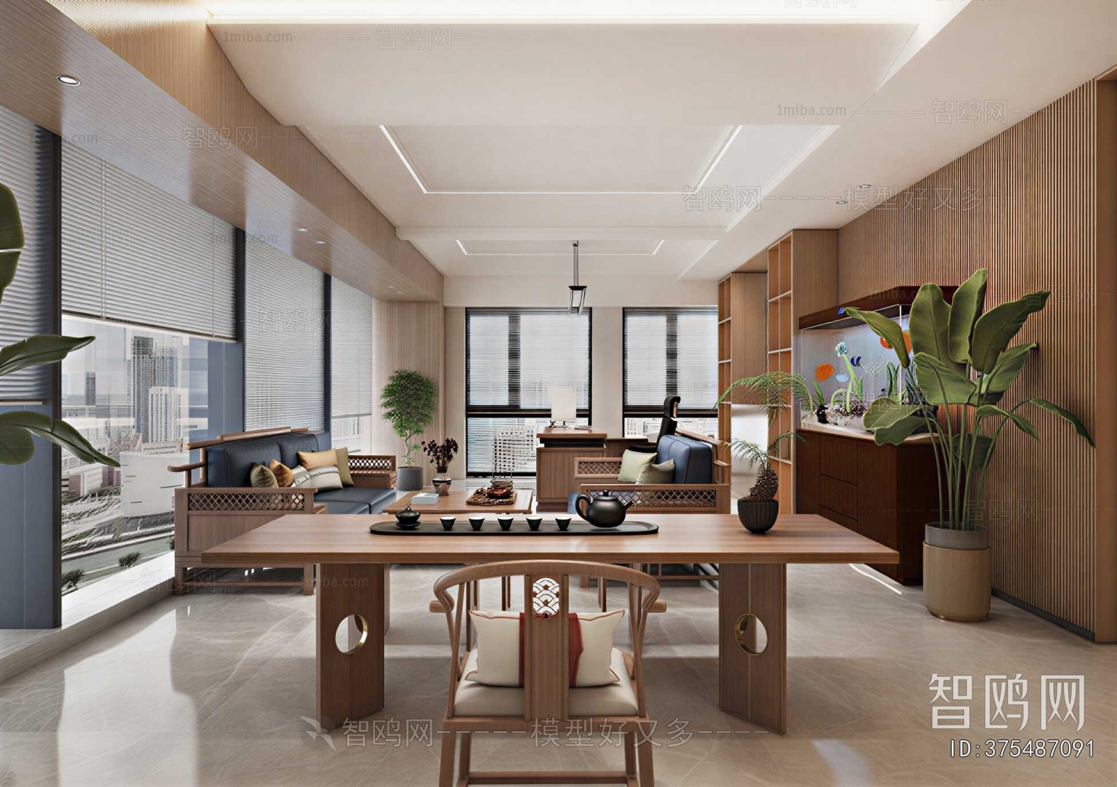 New Chinese Style Manager's Office