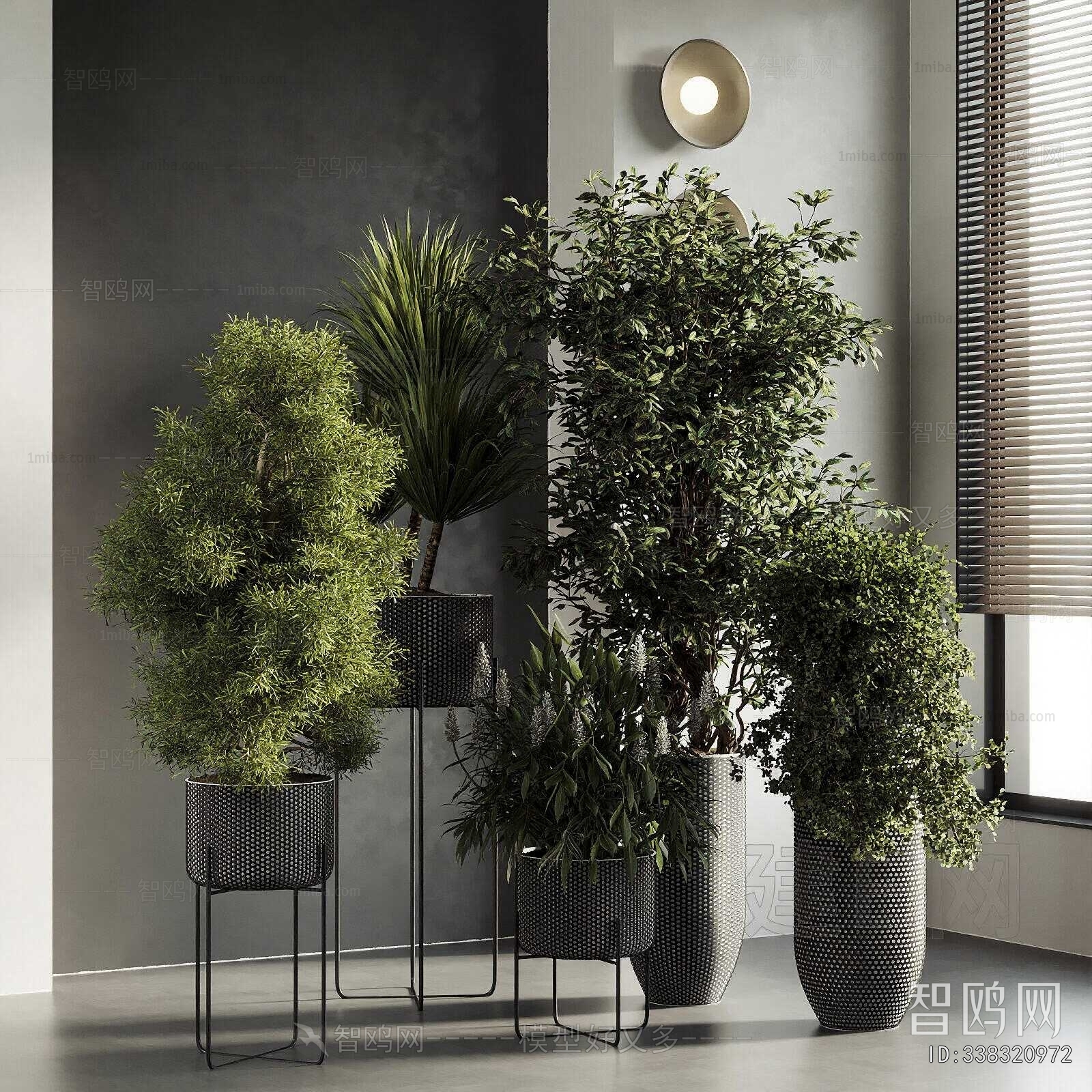 Modern Ground Green Plant Potted Plants