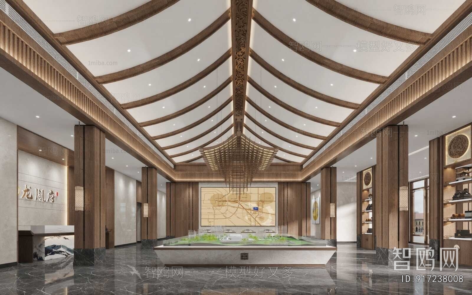 New Chinese Style Sand Table Area