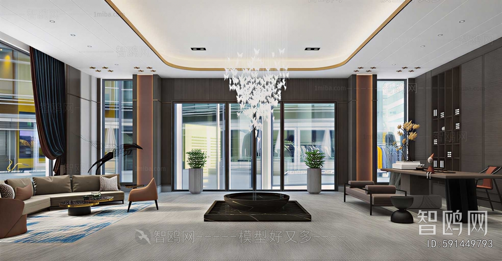 New Chinese Style Lobby Hall