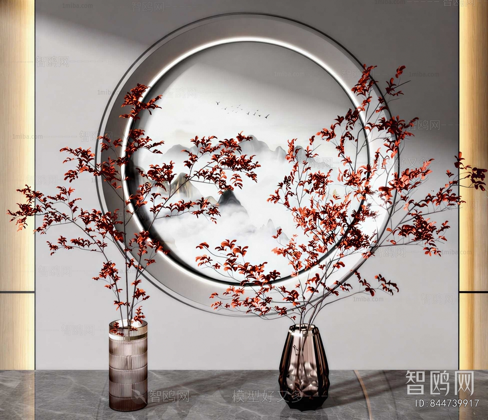 New Chinese Style Aquatic Green Plant