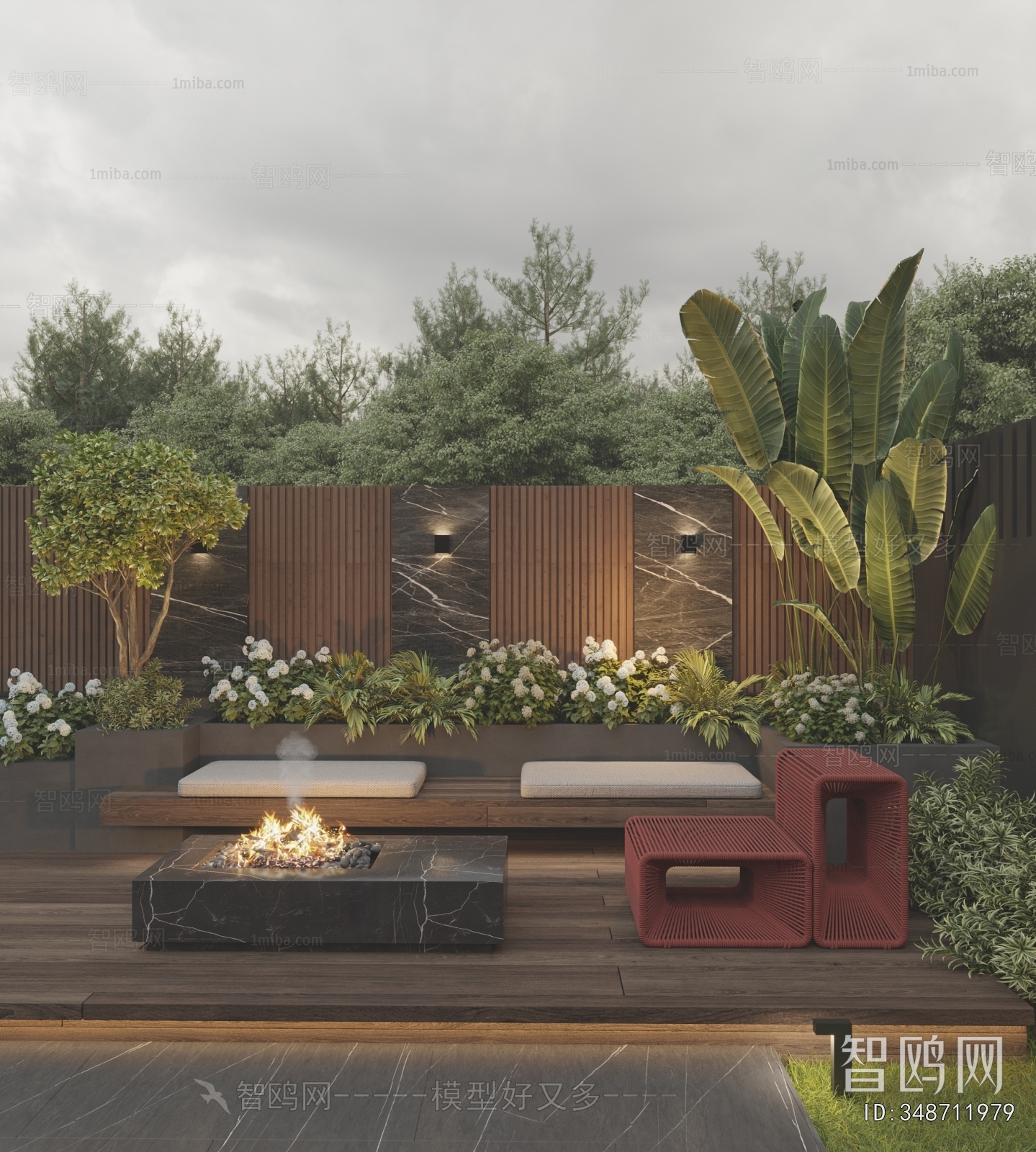 Modern Courtyard/landscape