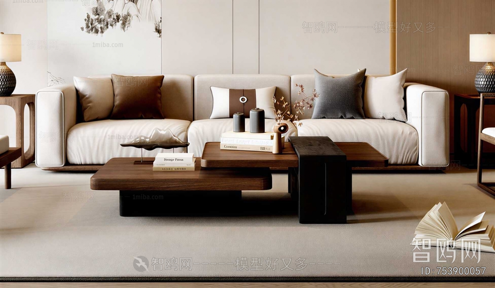 New Chinese Style Sofa Combination