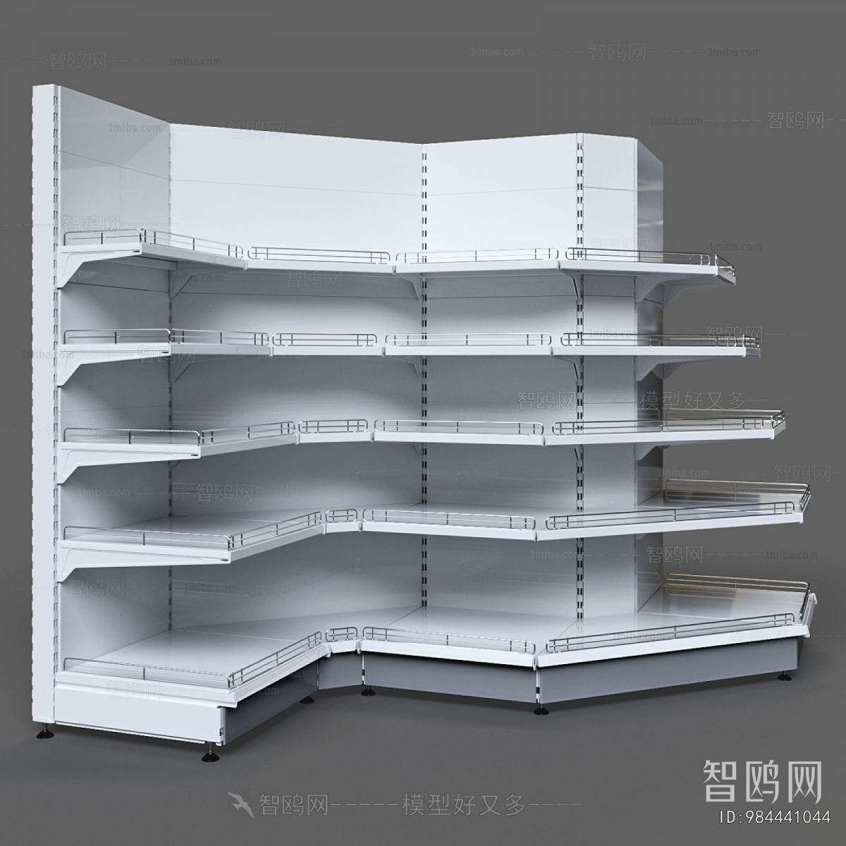 Modern Supermarket Shelf