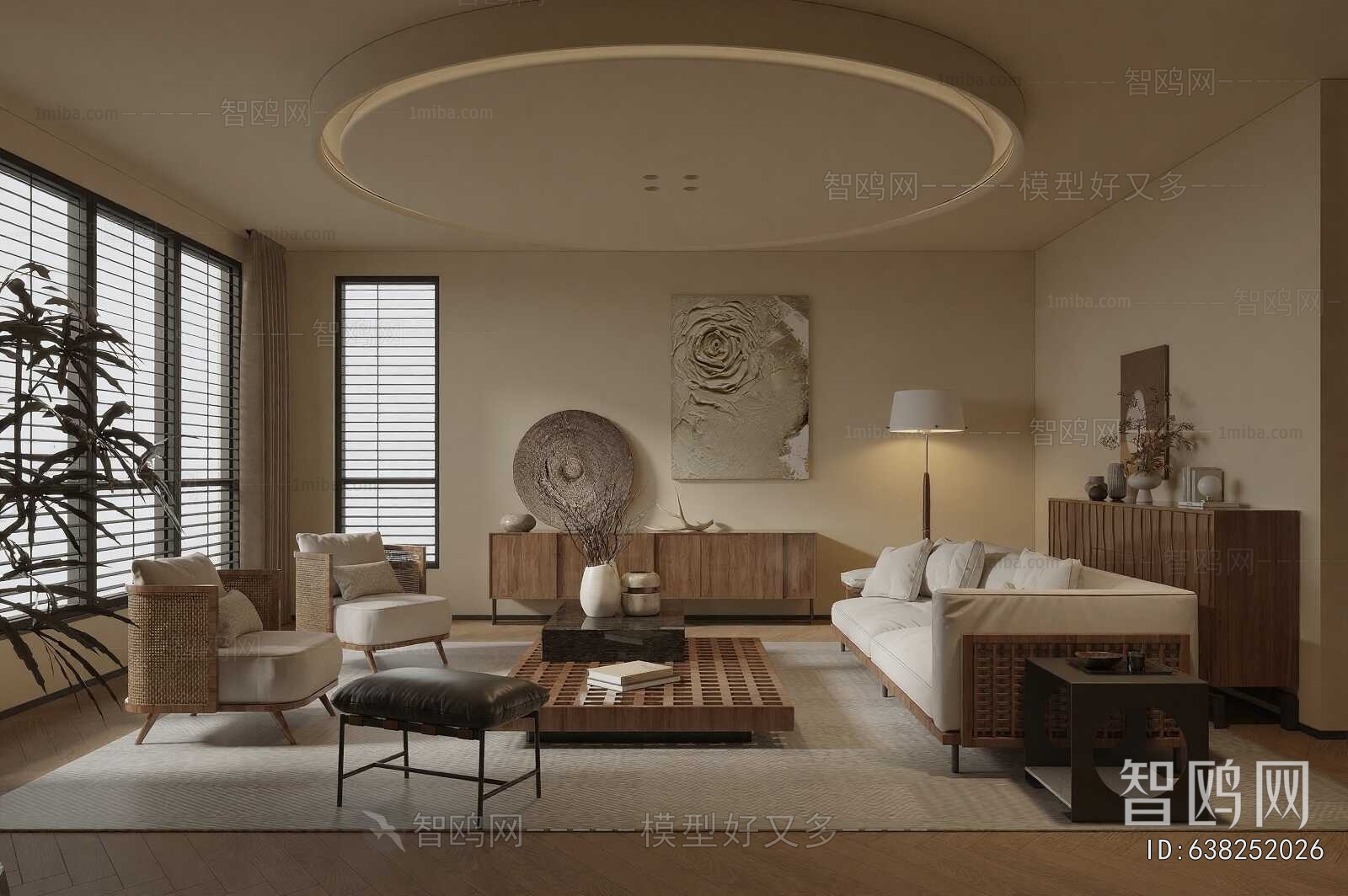 Wabi-sabi Style A Living Room