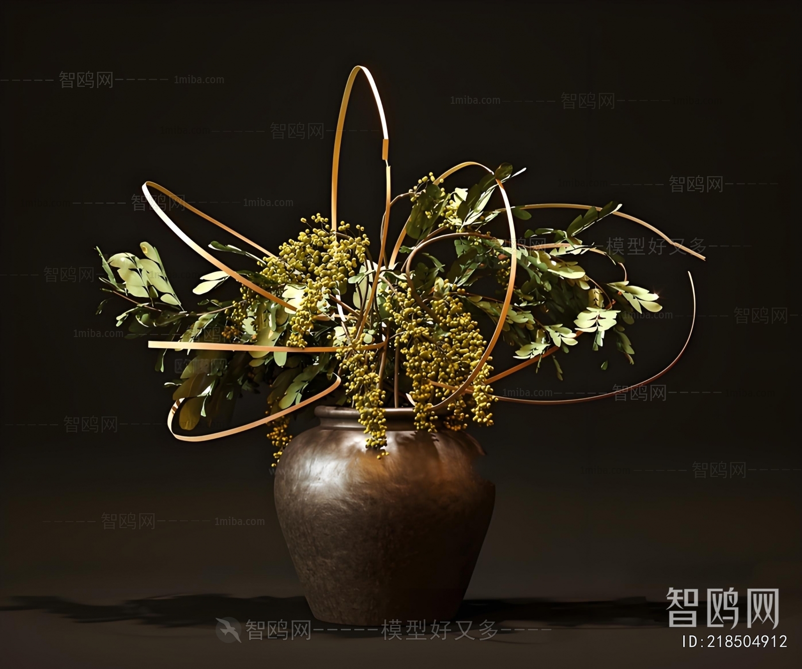 New Chinese Style Flower Arrangement