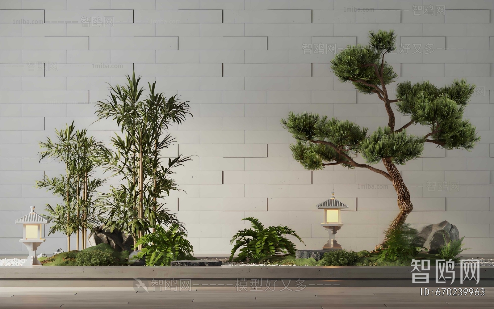 New Chinese Style Plant Landscaping