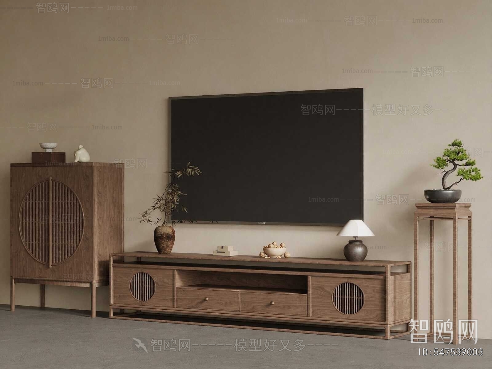 New Chinese Style TV Cabinet