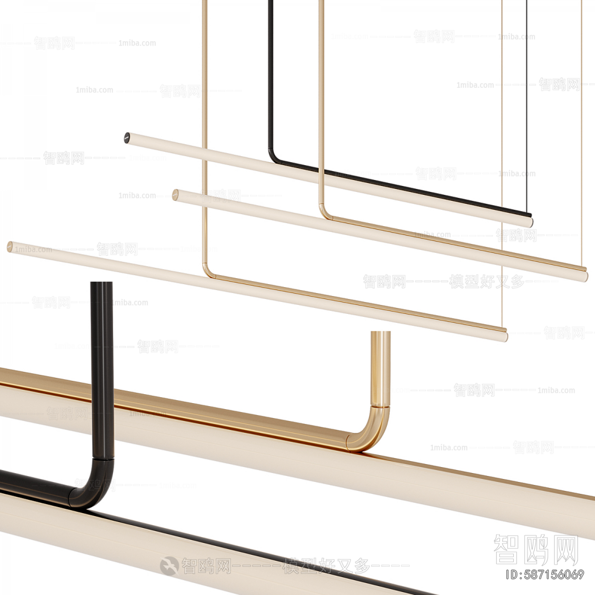 Modern Long Chandelier