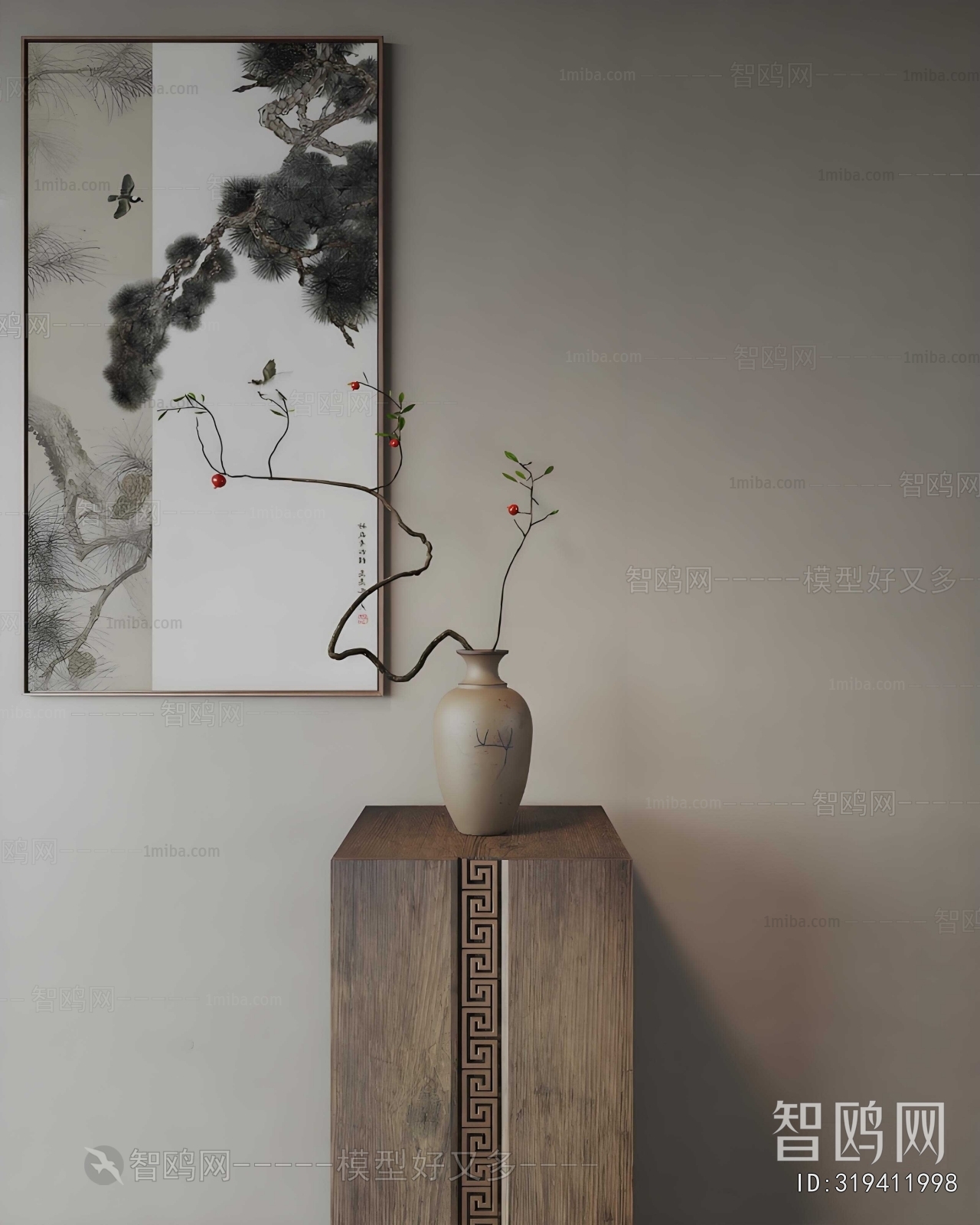 New Chinese Style Flower Arrangement