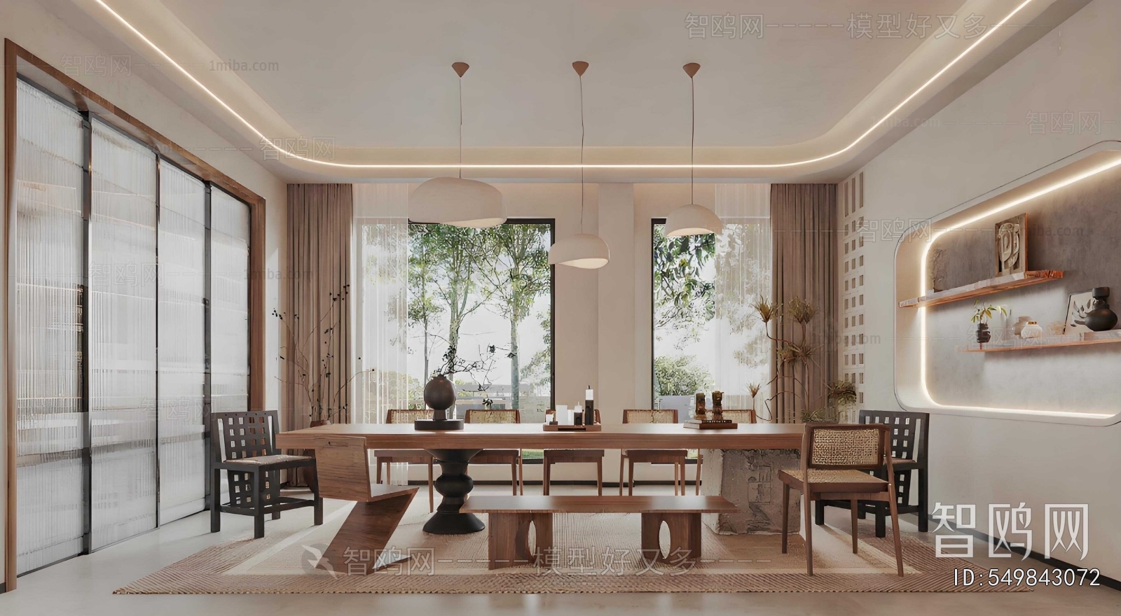 Wabi-sabi Style A Living Room