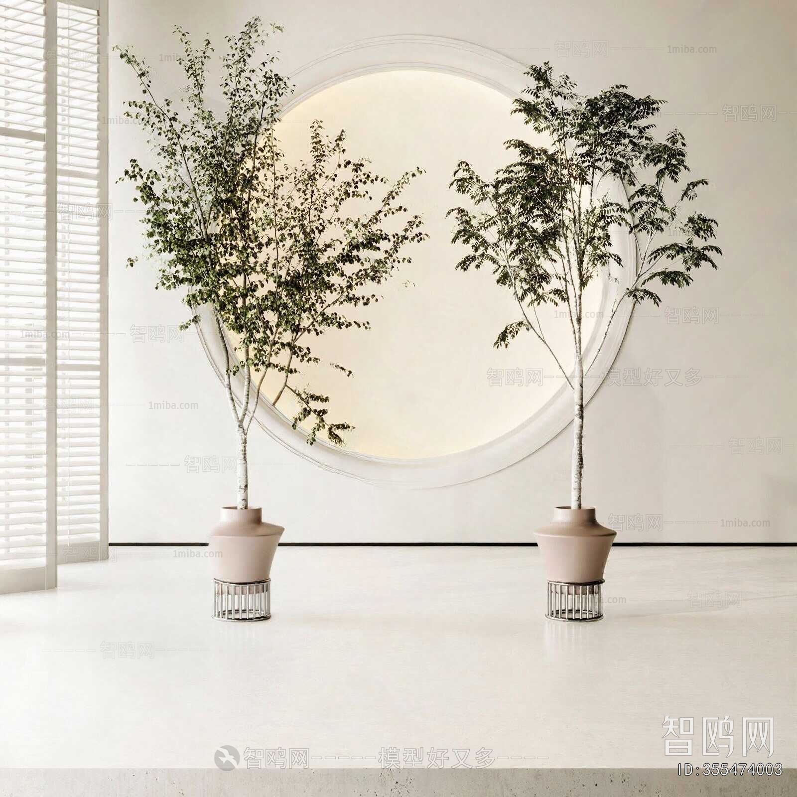 Modern Ground Green Plant Potted Plants