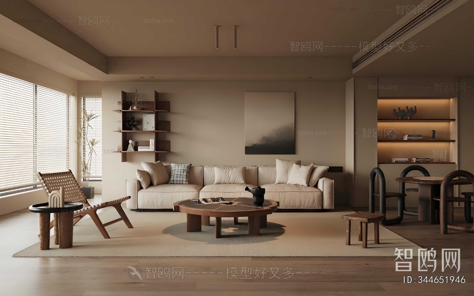 Wabi-sabi Style A Living Room