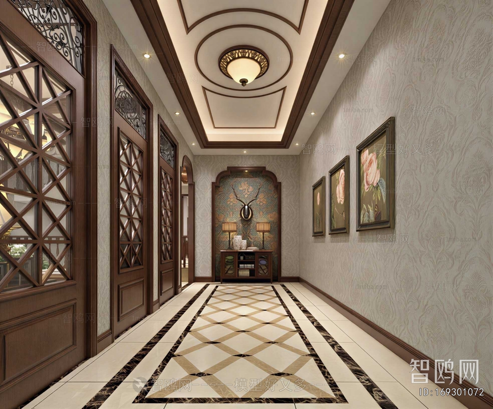 Chinese Style Hallway