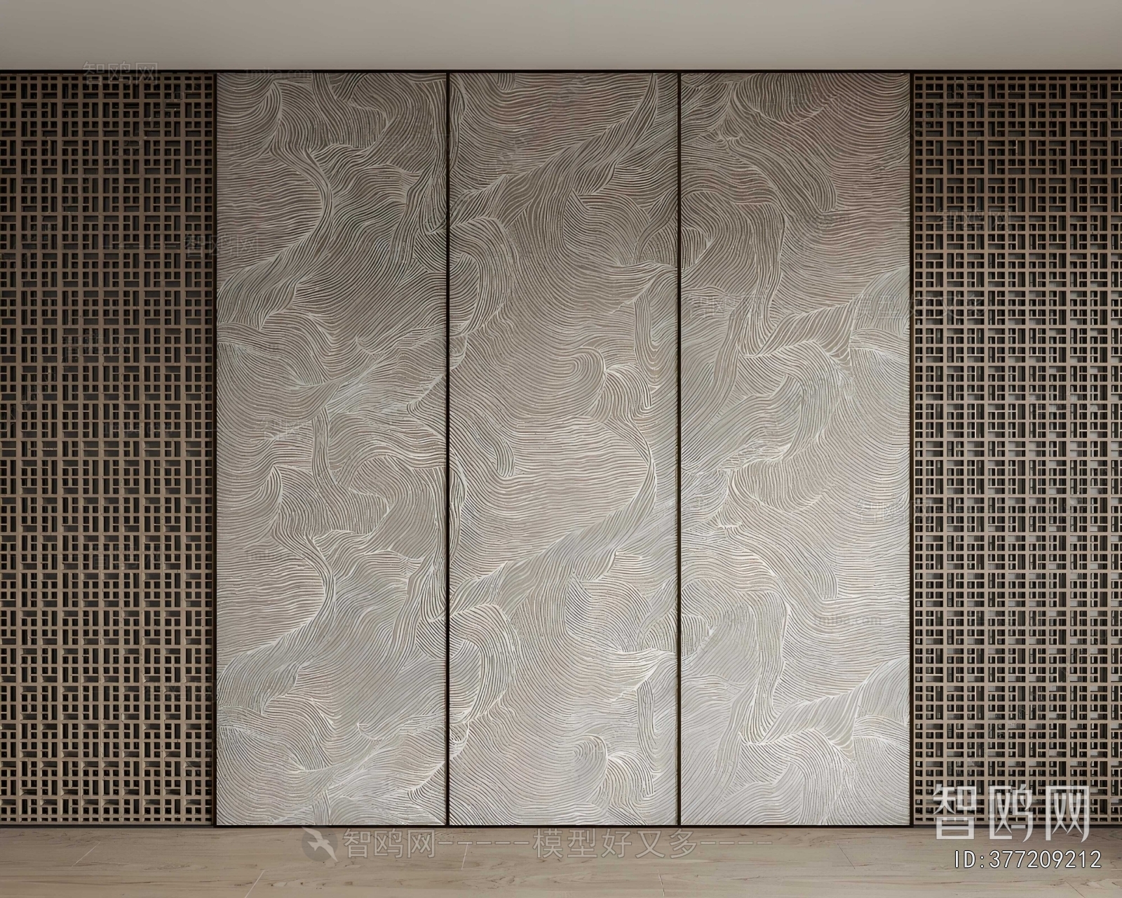 New Chinese Style TV Wall