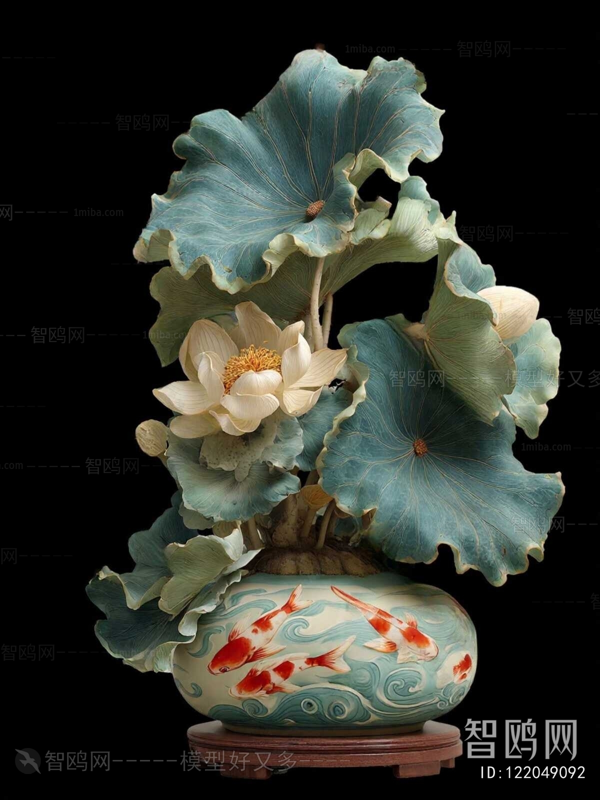 New Chinese Style Potted Green Plant